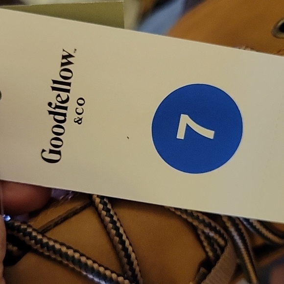 Goodfellow tan black waterproof duck boots lace up size 7 New w/tags MSRP…$45 - Picture 10 of 10